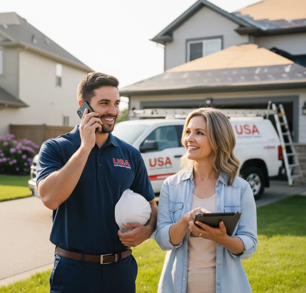 USA Roof Repair Experts customer support in West Terre Haute